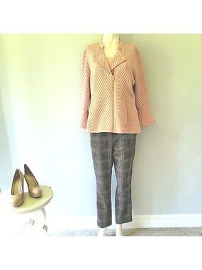 Isaac Mizrahi Women's Live Pink Quilted Jacket Size M